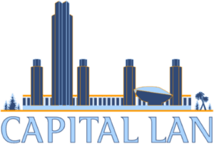 Capital LAN Log - Albany Skyline With Easter Eggs